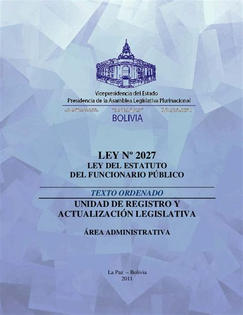 ley 2027 bolivia pdf